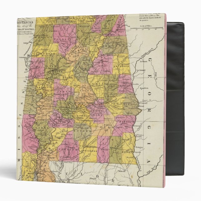 New Map Of Alabama Binder (Front/Inside)