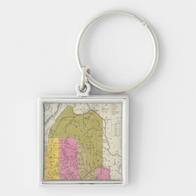 New Map of Maine 2 Keychain (Front)