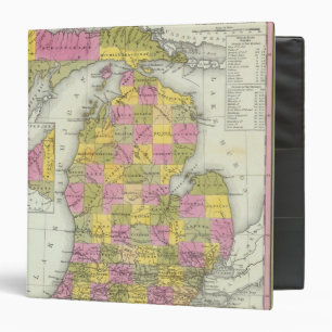 New Map Of Michigan 2 Binder