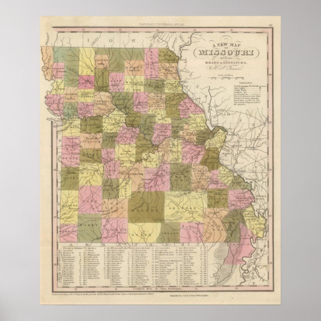 New Map Of Missouri 2 Poster (Front)