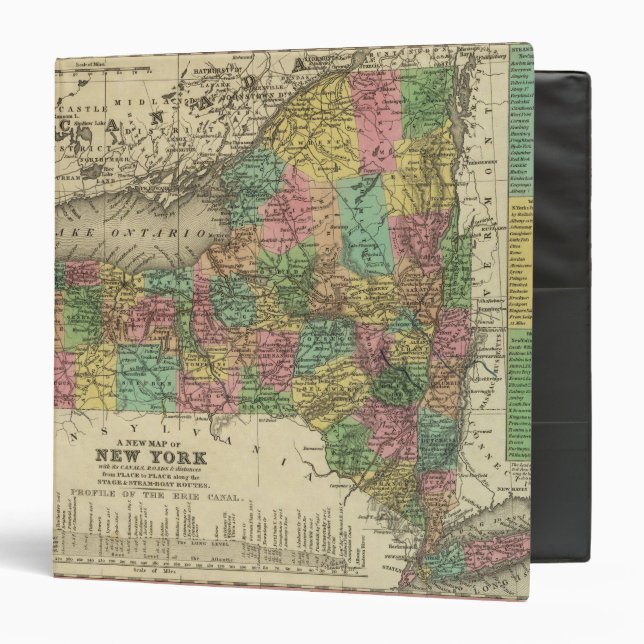 New Map Of New York Binder (Front/Inside)