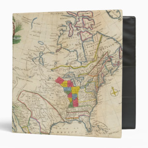 New Map of North America Binder