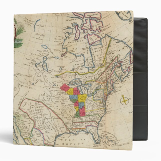 New Map of North America Binder (Front/Inside)