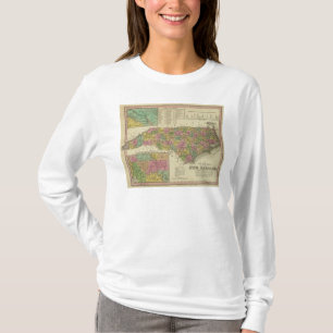 New Map Of Nth Carolina T-Shirt