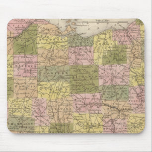 New Map Of Ohio Mouse Pad