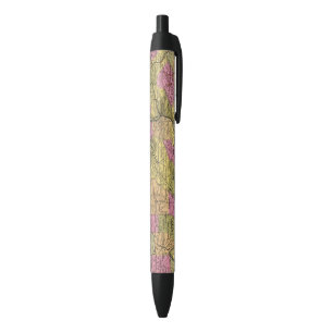 New Map Of Pennsylvania 2 Black Ink Pen