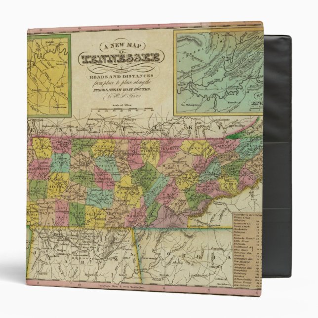 New Map Of Tennessee 2 Binder (Front/Inside)