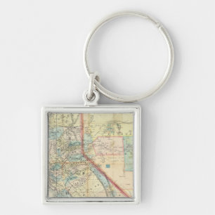New Map of the State of California Keychain