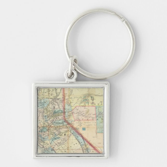 New Map of the State of California Keychain (Front)