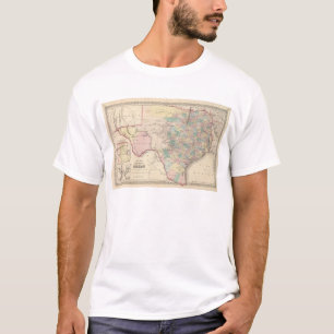 New Map of the State of Texas T-Shirt