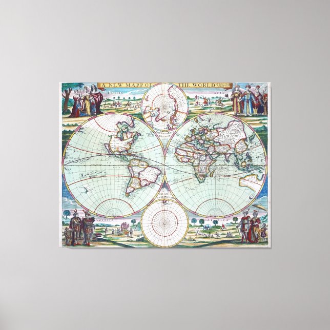 New Mapp Of The World Samuel Thornton Wall Art (Front)