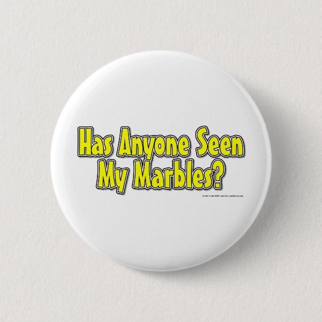 New Marbles 2 Inch Round Button (Front)