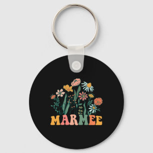 New Marmee Wildflower First Birthday & Baby Sh Keychain