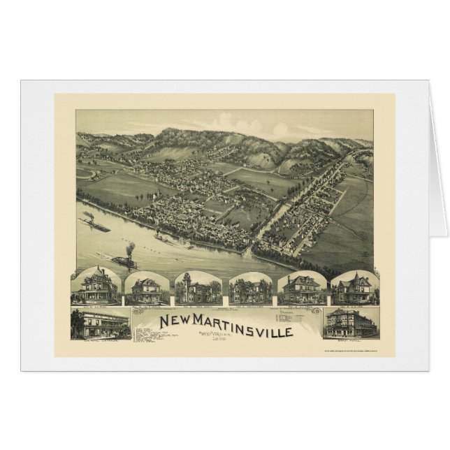 New Martinsville, WV Panoramic Map - 1899 (Front Horizontal)