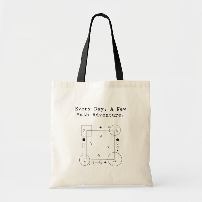 New Math Adventure Daily | Numerical Journey Tote Bag (Front)