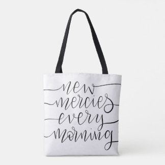 New mercies every morning - Christian lettering Tote Bag