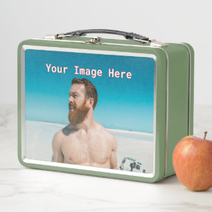NEW! Metal Lunchbox - Green - Custom