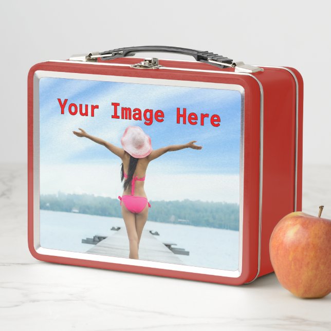 NEW! Metal Lunchbox - Red - Custom (In Situ)
