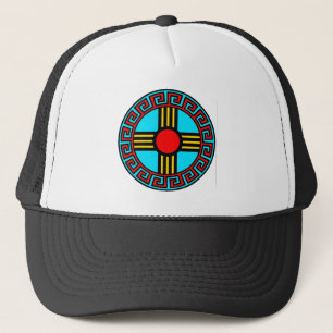 New Mexcio Zia Symbol Trucker Hat