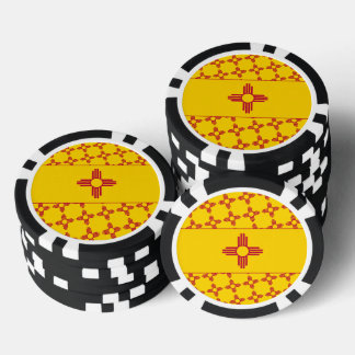 New Mexican Flag, Flag of New Mexico Poker Chips