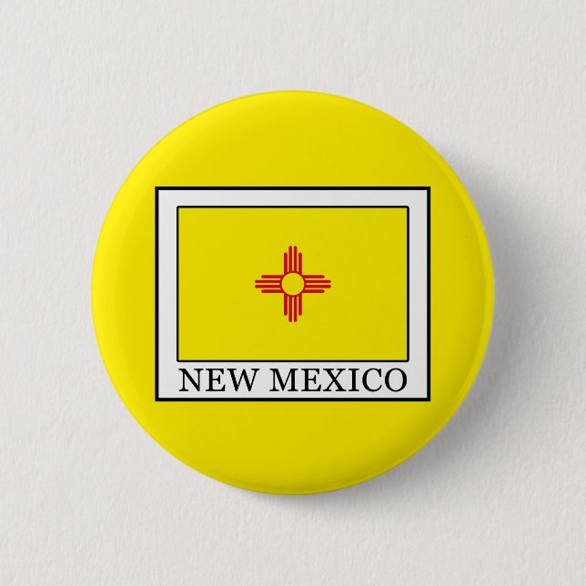 New Mexico 2 Inch Round Button (Front)