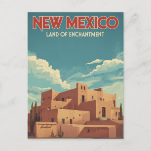 New Mexico Adobe Landscape Postcard