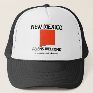 New Mexico - Aliens Welcome Trucker Hat