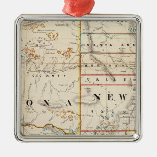 New Mexico, Arizona Metal Ornament