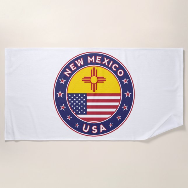 New Mexico Beach Towel (Front)