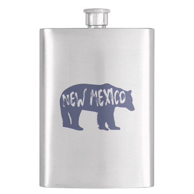 New Mexico Bear Hip Flask (Front)