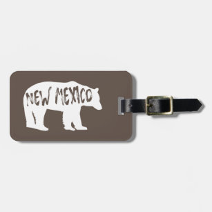 New Mexico Bear Luggage Tag