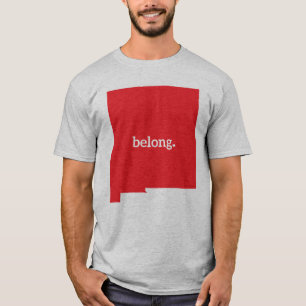 New Mexico Belong State Map T-Shirt