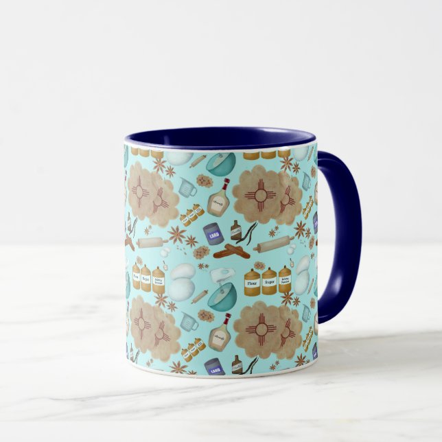 New Mexico Biscochito Cookies Zia Sun Mug (Front Right)