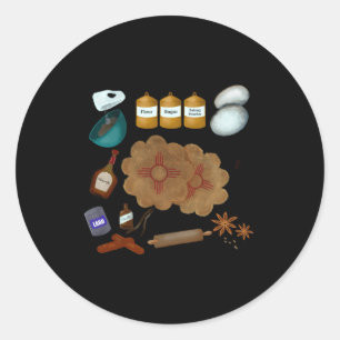 New Mexico Biscochito Cookies Zia Sun Toddler  Classic Round Sticker