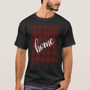 New Mexico Buffalo Plaid Home State Country USA Ma T-Shirt