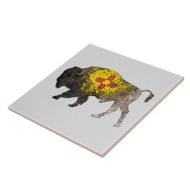 New Mexico Buffalo Spirit Tile (Side)