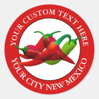 New Mexico Chili Peppers Custom Text 