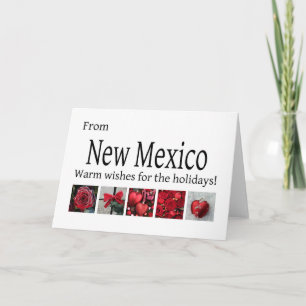 New Mexico   Christmas Card, state specific Holiday Card