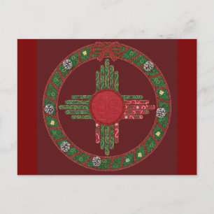 New Mexico Christmas Invitation Postcard