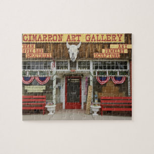 New Mexico, Cimarron. Cimarron art gallery, New Jigsaw Puzzle