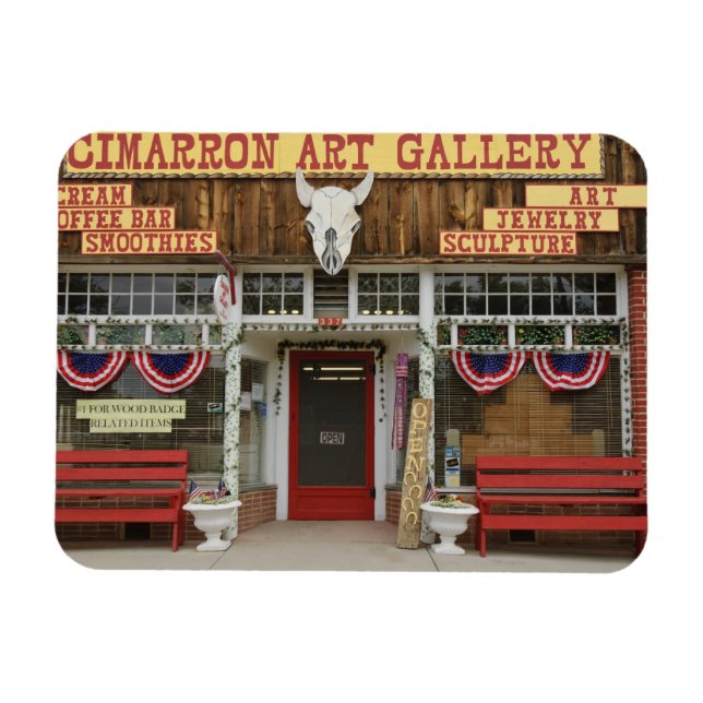 New Mexico, Cimarron. Cimarron art gallery, New Magnet (Horizontal)