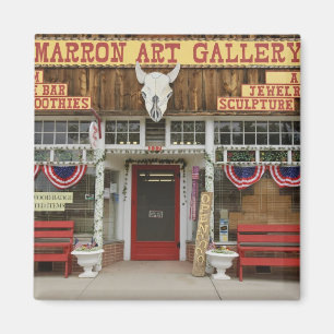 New Mexico, Cimarron. Cimarron art gallery, New Magnet