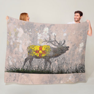 NEW MEXICO ELK FLEECE BLANKET