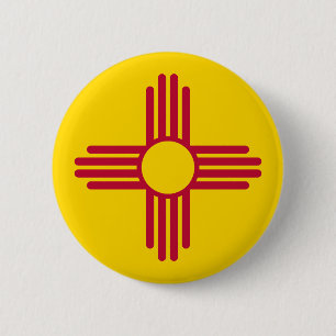 New Mexico Flag 2 Inch Round Button