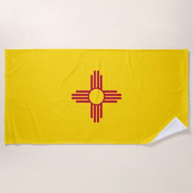 New Mexico flag Beach Towel (Front)