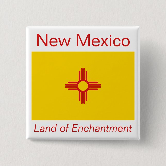 New Mexico Flag Button (Front)