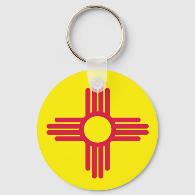 New Mexico flag Keychain (Front)