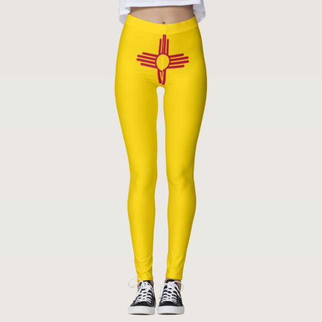 New Mexico flag Leggings (Front)