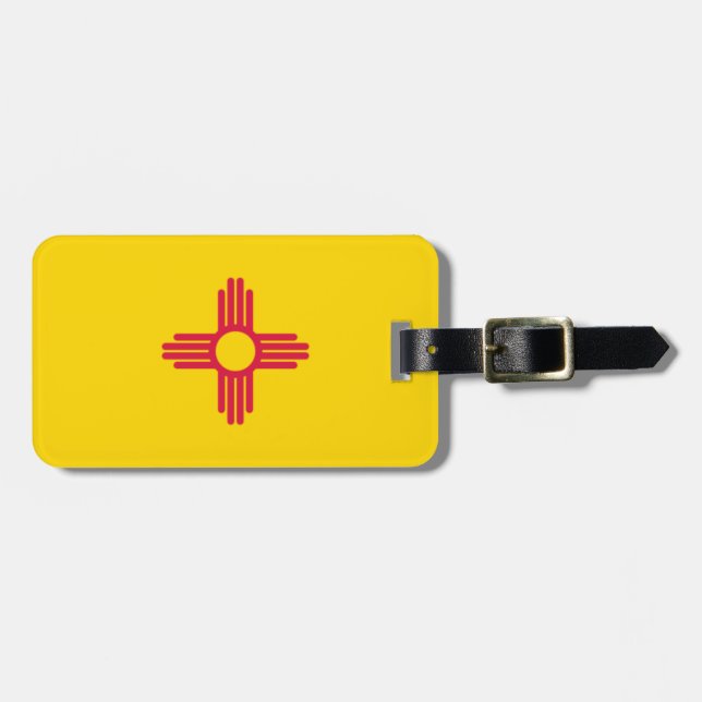 New Mexico flag Luggage Tag (Front Horizontal)