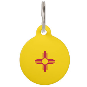New Mexico Flag Pet Tag